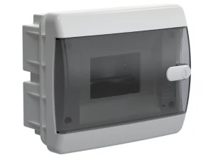 Корпус пластиковый ЩРВ-П-6 IP41 черная прозрачная дверь UNION Compact ИЭК