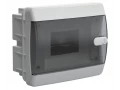 Корпус пластиковый ЩРВ-П-6 IP41 черная прозрачная дверь UNION Compact ИЭК