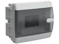 Корпус пластиковый ЩРВ-П-6 IP41 черная прозрачная дверь UNION Compact ИЭК