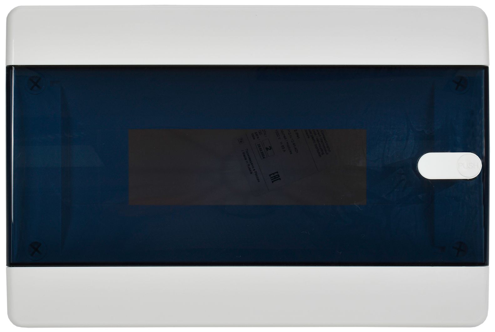 Корпус пластиковый ЩРН-П-12 IP41 черная прозрачная дверь UNION Compact ИЭК