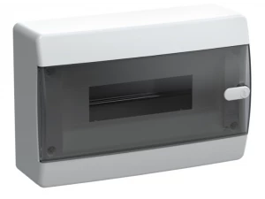 Корпус пластиковый ЩРН-П-12 IP41 черная прозрачная дверь UNION Compact ИЭК