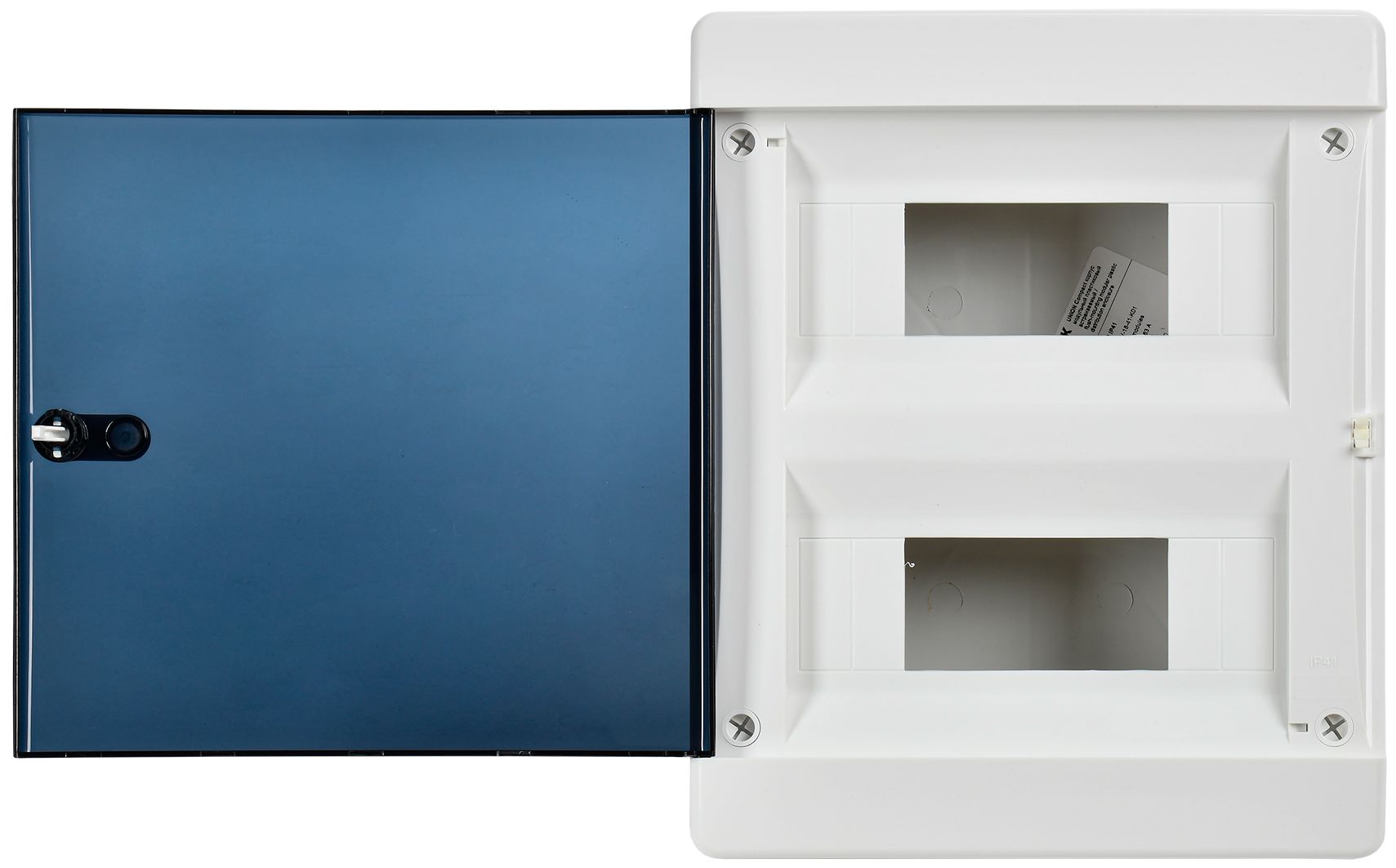 Корпус пластиковый ЩРН-П-18 IP41 черная прозрачная дверь UNION Compact ИЭК