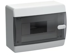 Корпус пластиковый ЩРН-П-8 IP41 черная прозрачная дверь UNION Compact ИЭК