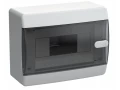 Корпус пластиковый ЩРН-П-8 IP41 черная прозрачная дверь UNION Compact ИЭК
