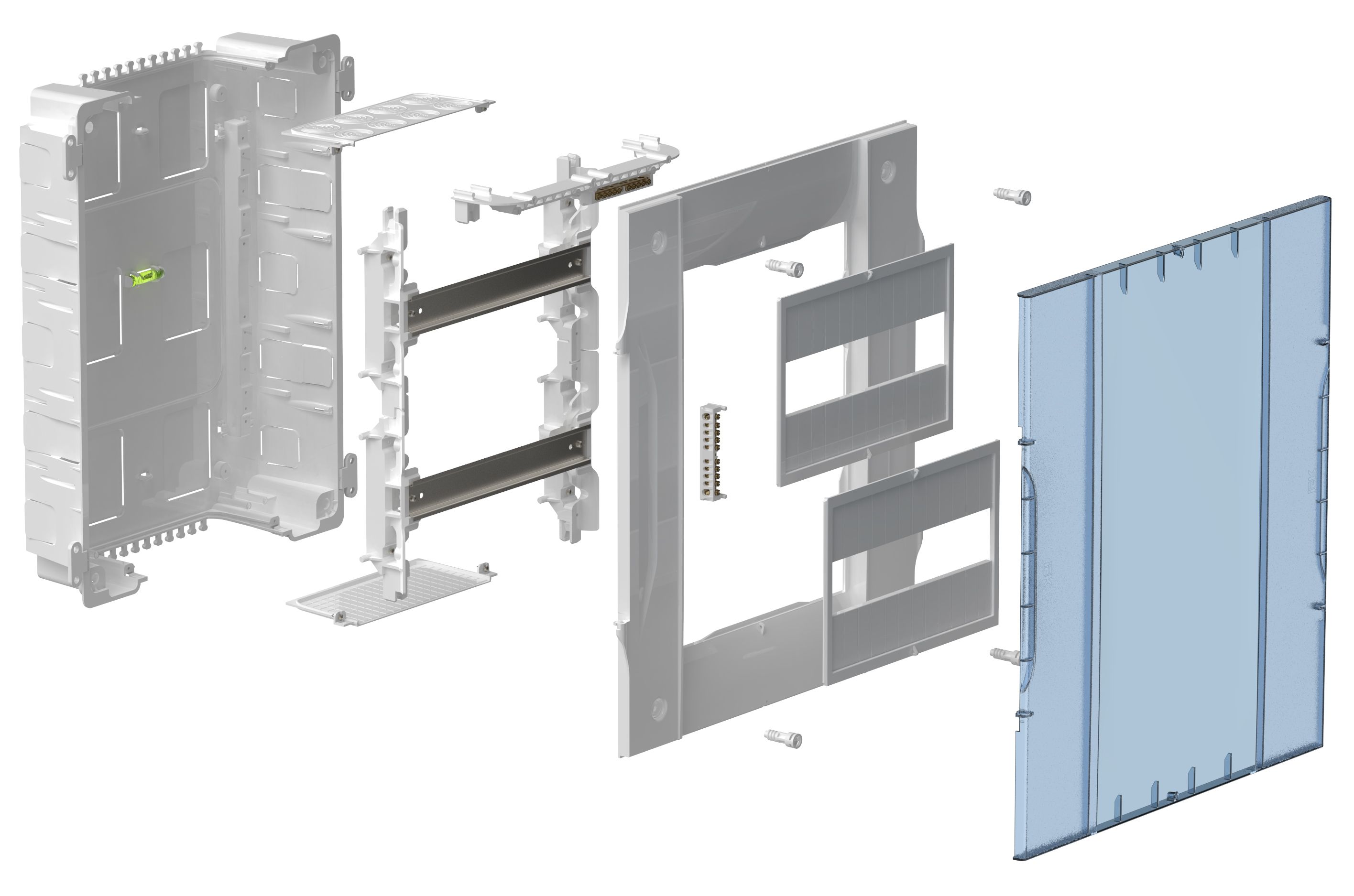 Корпус пластиковый ЩРВ-П-24 белая дверь IP40 KREPTA 5 ИЭК