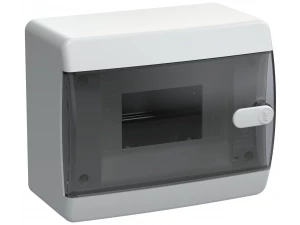 Корпус пластиковый ЩРН-П-6 IP41 черная прозрачная дверь UNION Compact ИЭК