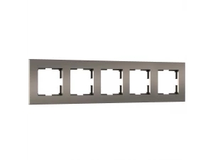 Рамка на 5 постов Slab (бронза софт) W0052963