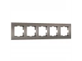 Рамка на 5 постов Slab (бронза софт) W0052963
