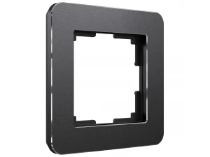 Рамка на 1 пост Platinum (черный алюминий) W0012608