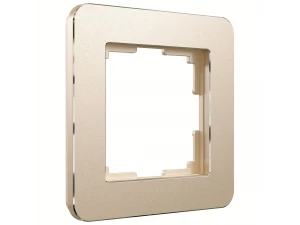 Рамка на 1 пост Platinum (шампань) W0012611