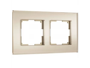 Рамка на 2 постa Senso (шампань, стекло soft-touch) W0023111
