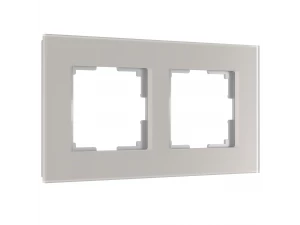 Рамка на 2 постa Senso (дымчатый, стекло soft-touch) W0023117