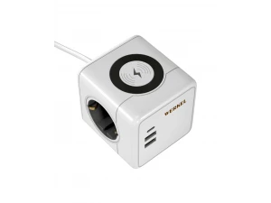 Розеточный блок 3-местный+3 USB+беспроводная зарядка /W6513501