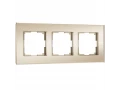 Рамка на 3 постa Senso (шампань, стекло soft-touch) W0033111