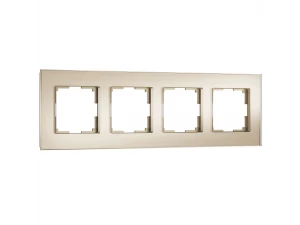 Рамка на 4 постa Senso (шампань, стекло soft-touch) W0043111