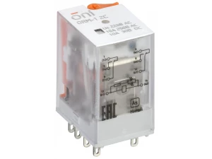 Реле интерфейсное ORM-1 2C 220В AC с LED и тестовой кнопкой ONI