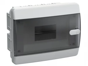 Корпус пластиковый ЩРВ-П-8 IP41 черная прозрачная дверь UNION Compact ИЭК