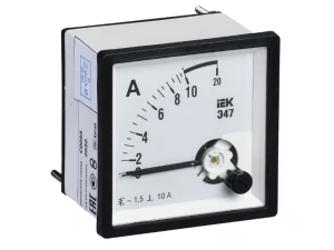 Амперметр Э47 10А класс точности 1,5 96х96мм ИЭК