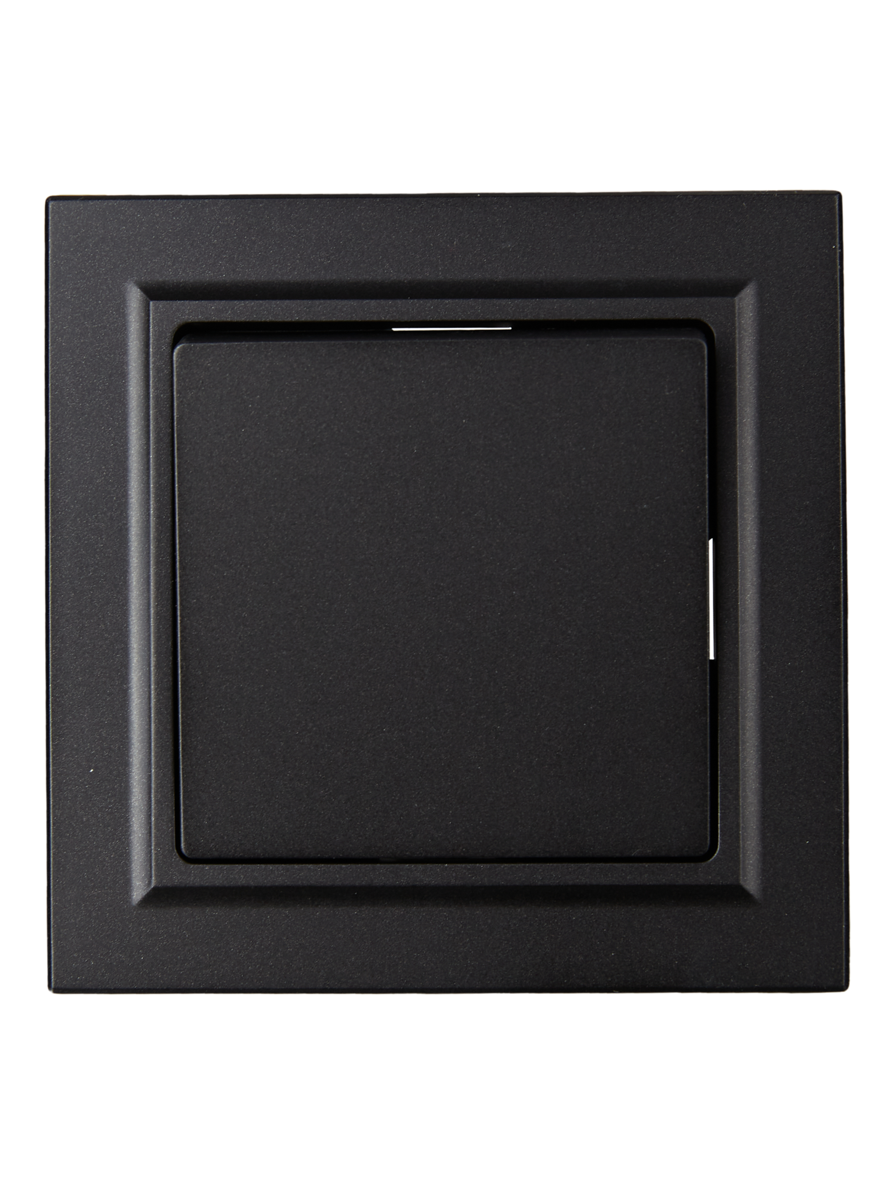 BRITE Выключатель 1-клавишный 10А в сборе ВС10-1-0-БрЧ черный ИЭК