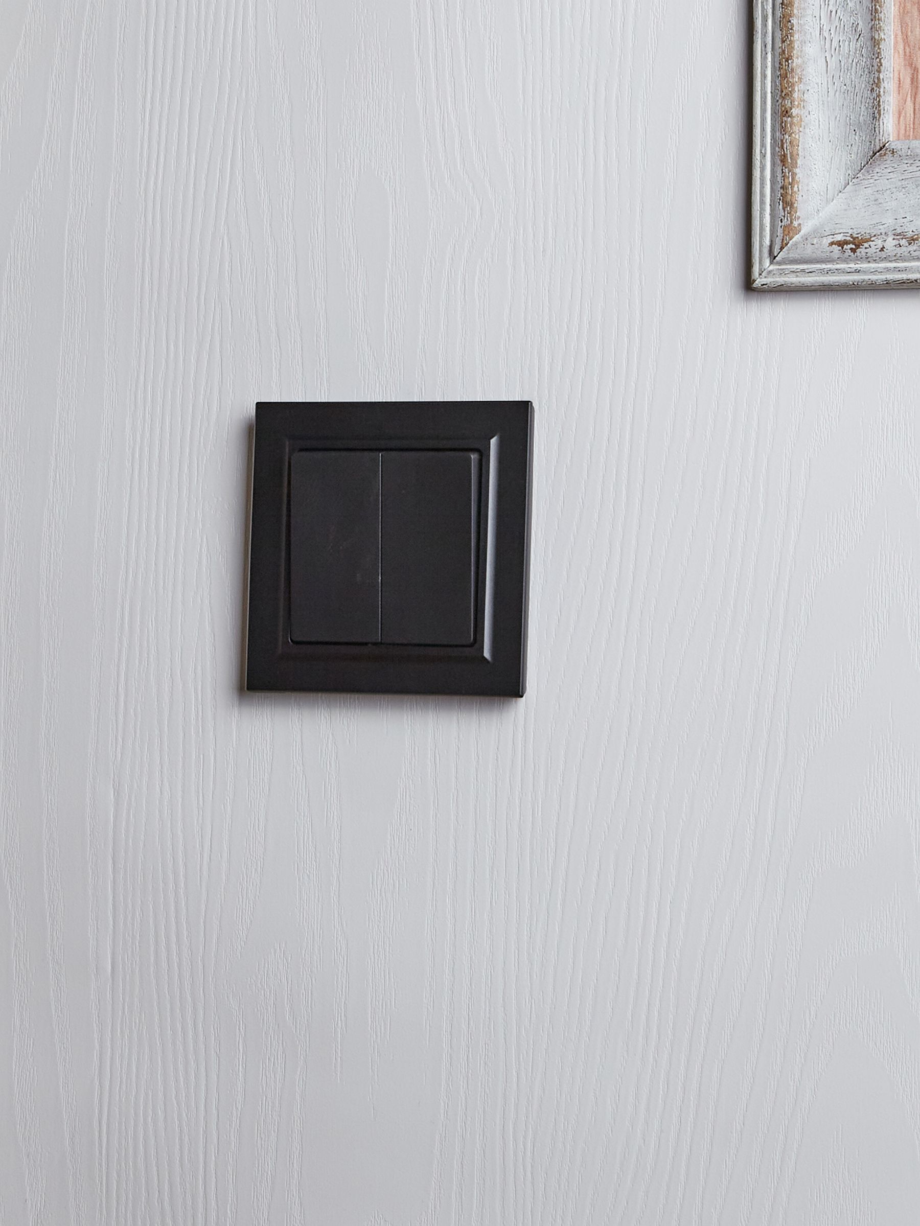 BRITE Выключатель 2-клавишный 10А в сборе ВСР10-2-0-БрЧ черный ИЭК