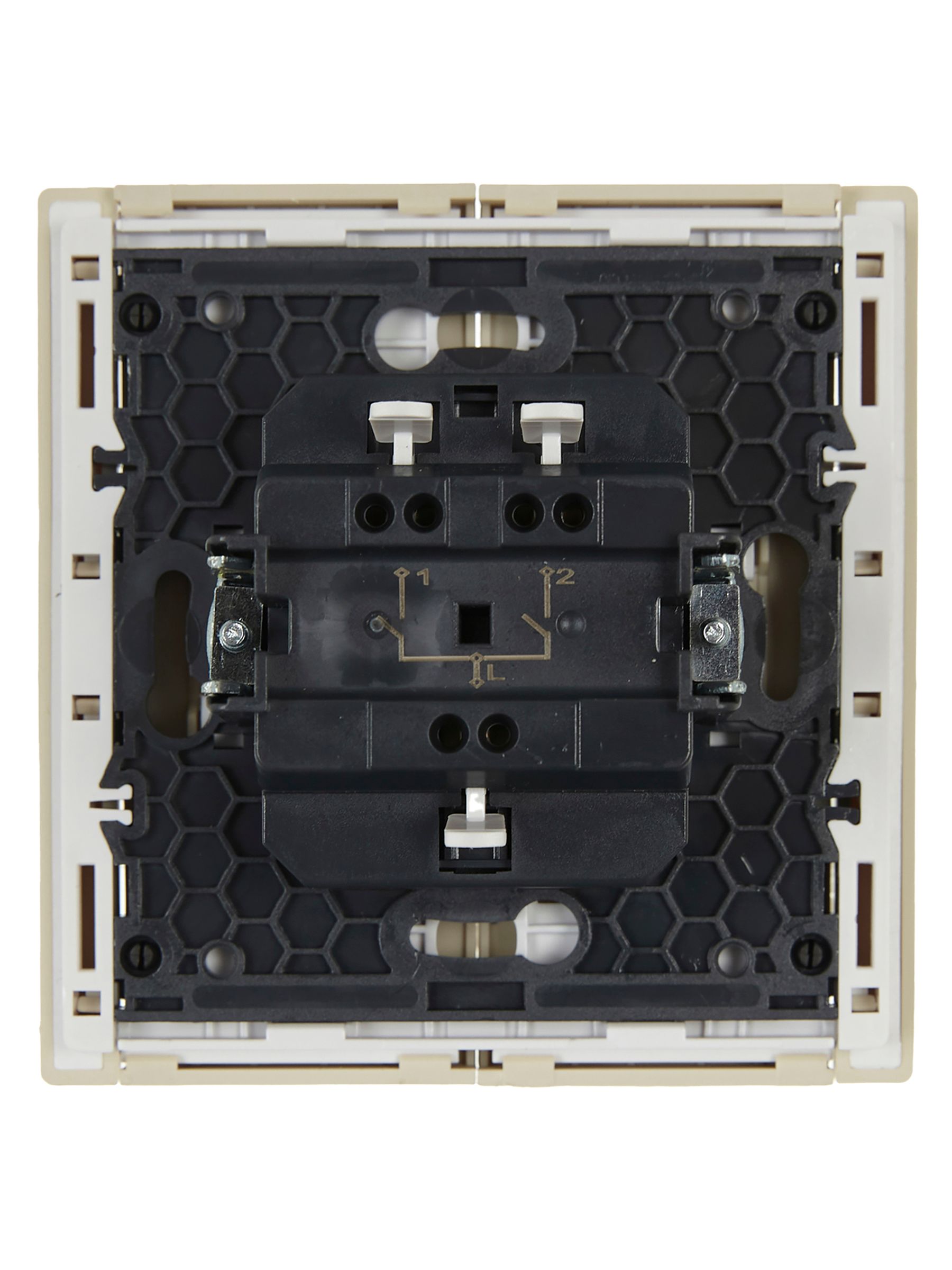 FORTE&PIANO Выключатель 2-клавишный 10А FP405 ваниль IEK