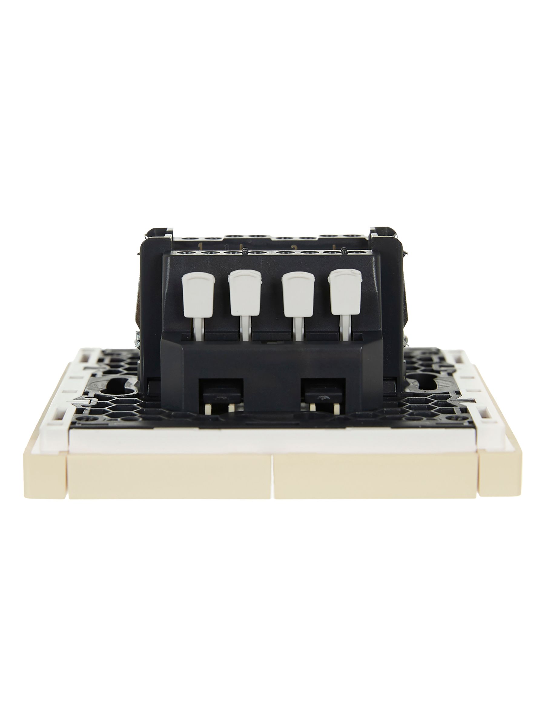 FORTE&PIANO Выключатель 2-клавишный проходной 10А FP407 ваниль IEK