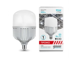 Лампа Gauss Elementary T160 95W 8800lm 4100K E40 Promo LED 1/6