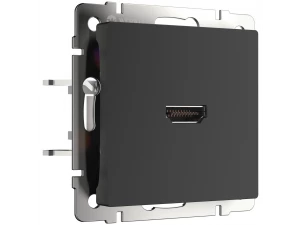 Розетка HDMI /W1186008 (черный матовый)