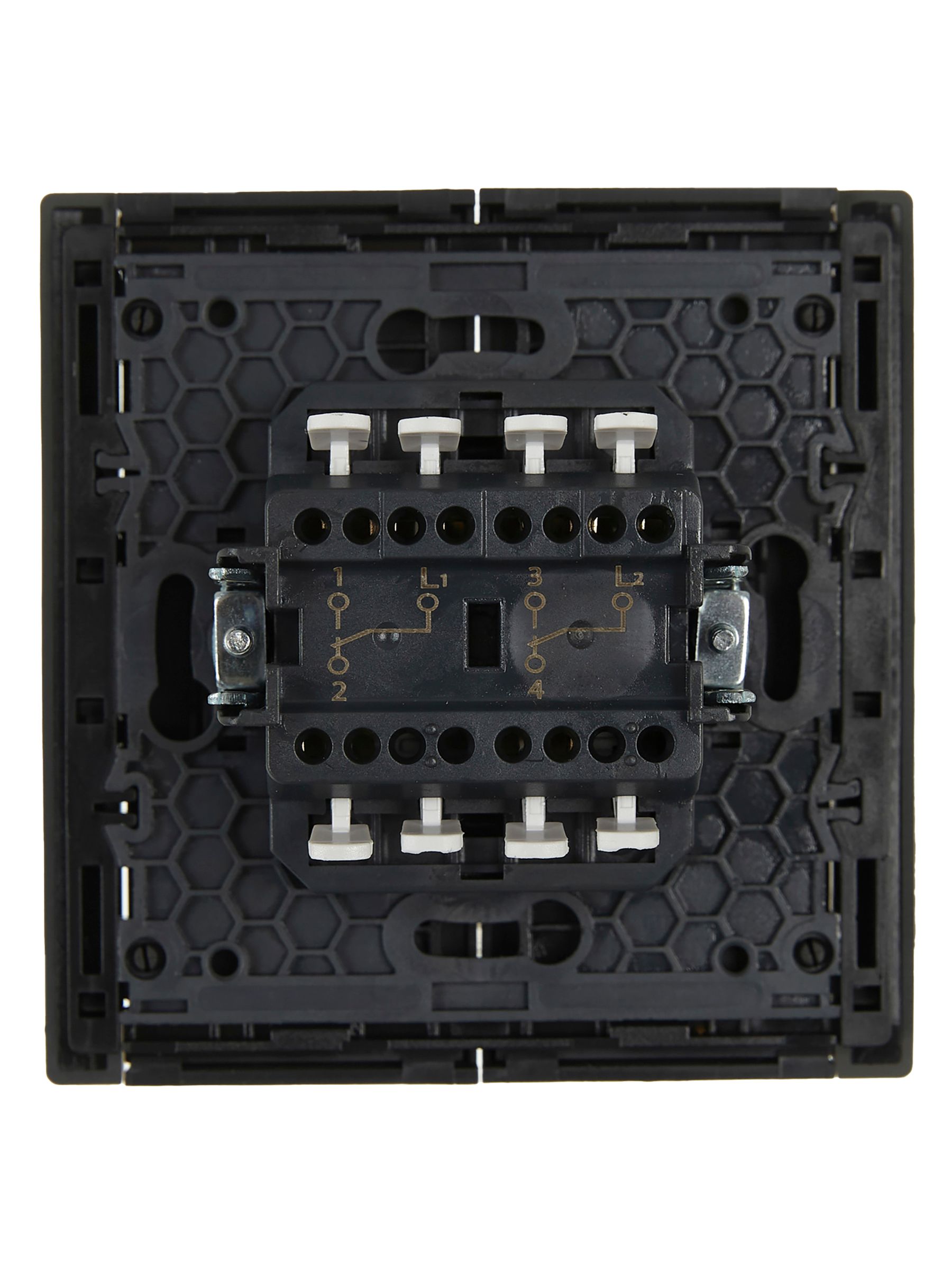 FORTE&PIANO Выключатель 2-клавишный проходной 10А FP307 серый ИЭК