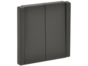 FORTE&PIANO Выключатель 2-клавишный проходной 10А FP307 серый ИЭК