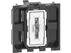 Переключатель 1клавишный 10А автоматические клеммы 2 модуля /K4003M2A/