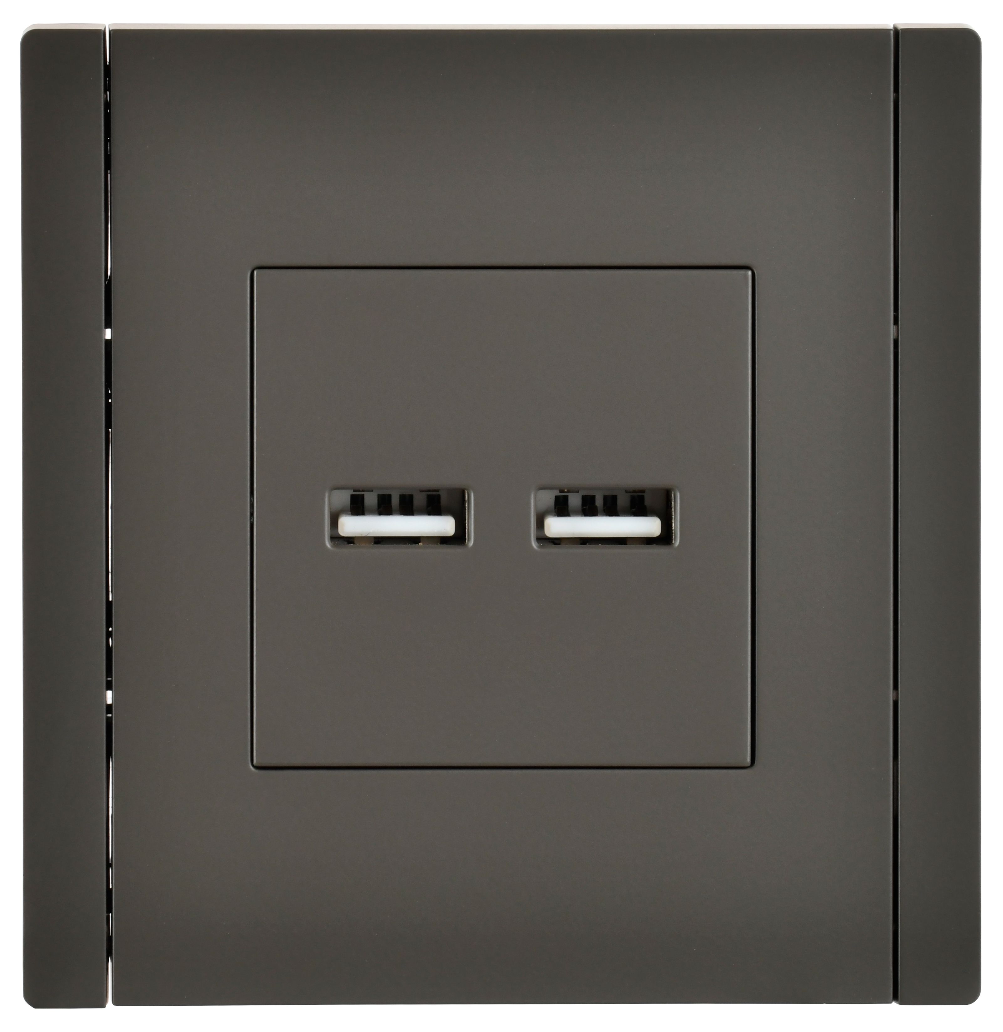 FORTE&PIANO Розетка USB A+A 3,1А FP349 серый IEK