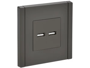 FORTE&PIANO Розетка USB A+A 3,1А FP349 серый IEK