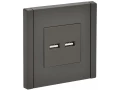FORTE&PIANO Розетка USB A+A 3,1А FP349 серый IEK