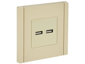 FORTE&PIANO Розетка USB A+A 3,1А FP449 ваниль IEK