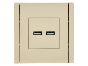 FORTE&PIANO Розетка USB A+A 3,1А FP449 ваниль IEK