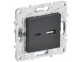 SKANDY Розетка USB A+C 18Вт SK-R13T титан IEK