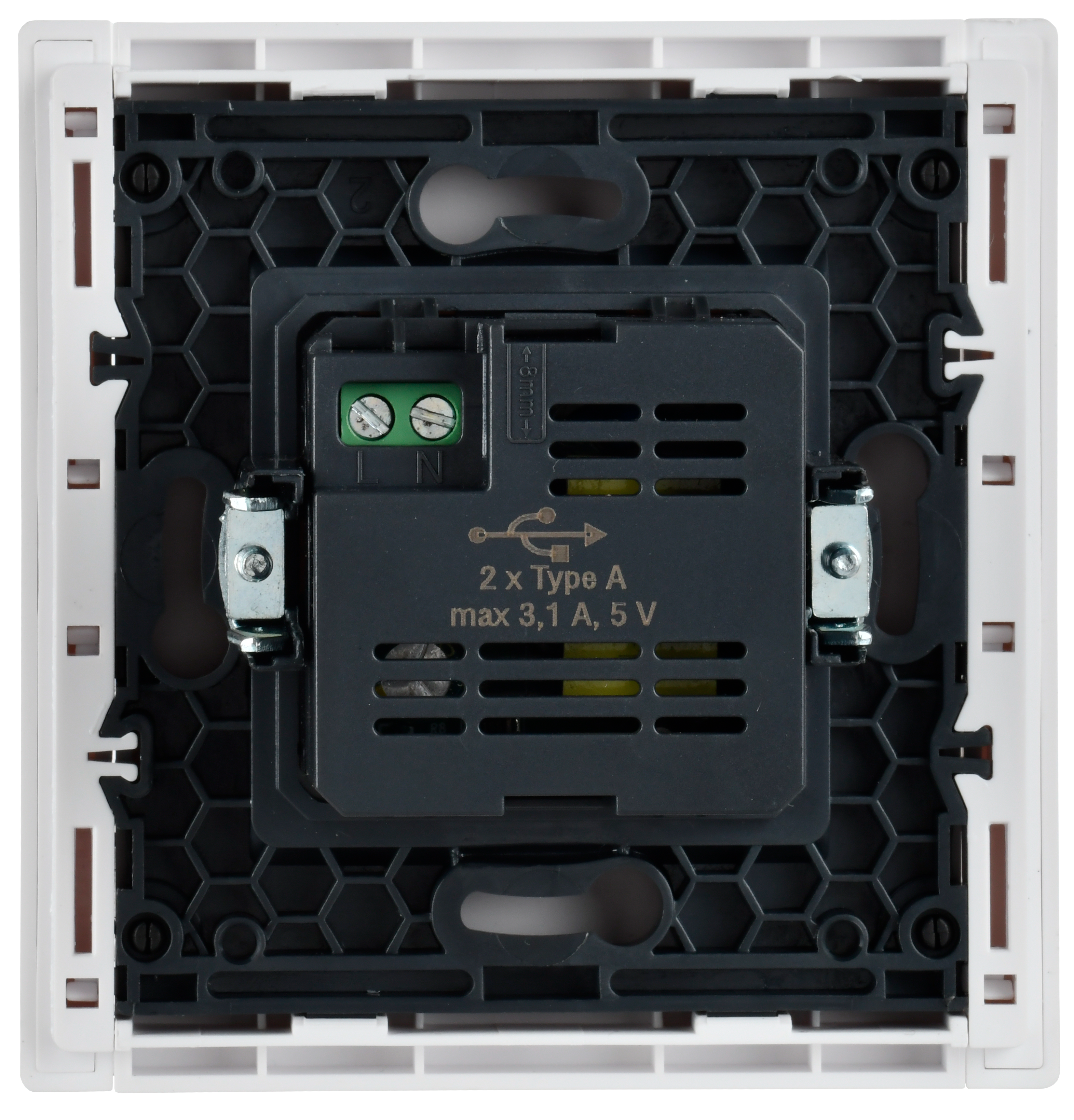 FORTE&PIANO Розетка USB A+A 3,1А FP249 белый IEK