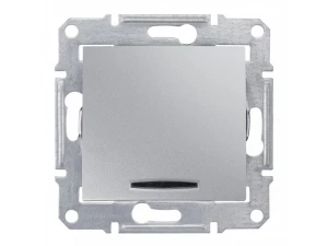 Выключатель с синей подсв., алюм. SDN1400160