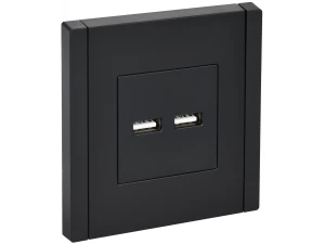 FORTE&PIANO Розетка USB A+A 3,1А FP149 черный IEK