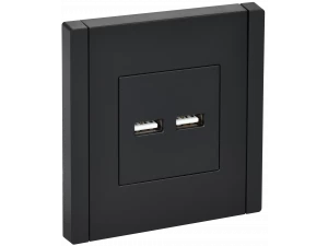 FORTE&PIANO Розетка USB A+A 3,1А FP149 черный IEK