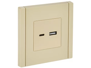 FORTE&PIANO Розетка USB A+C 3,1А FP450 ваниль IEK