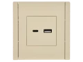FORTE&PIANO Розетка USB A+C 3,1А FP450 ваниль IEK