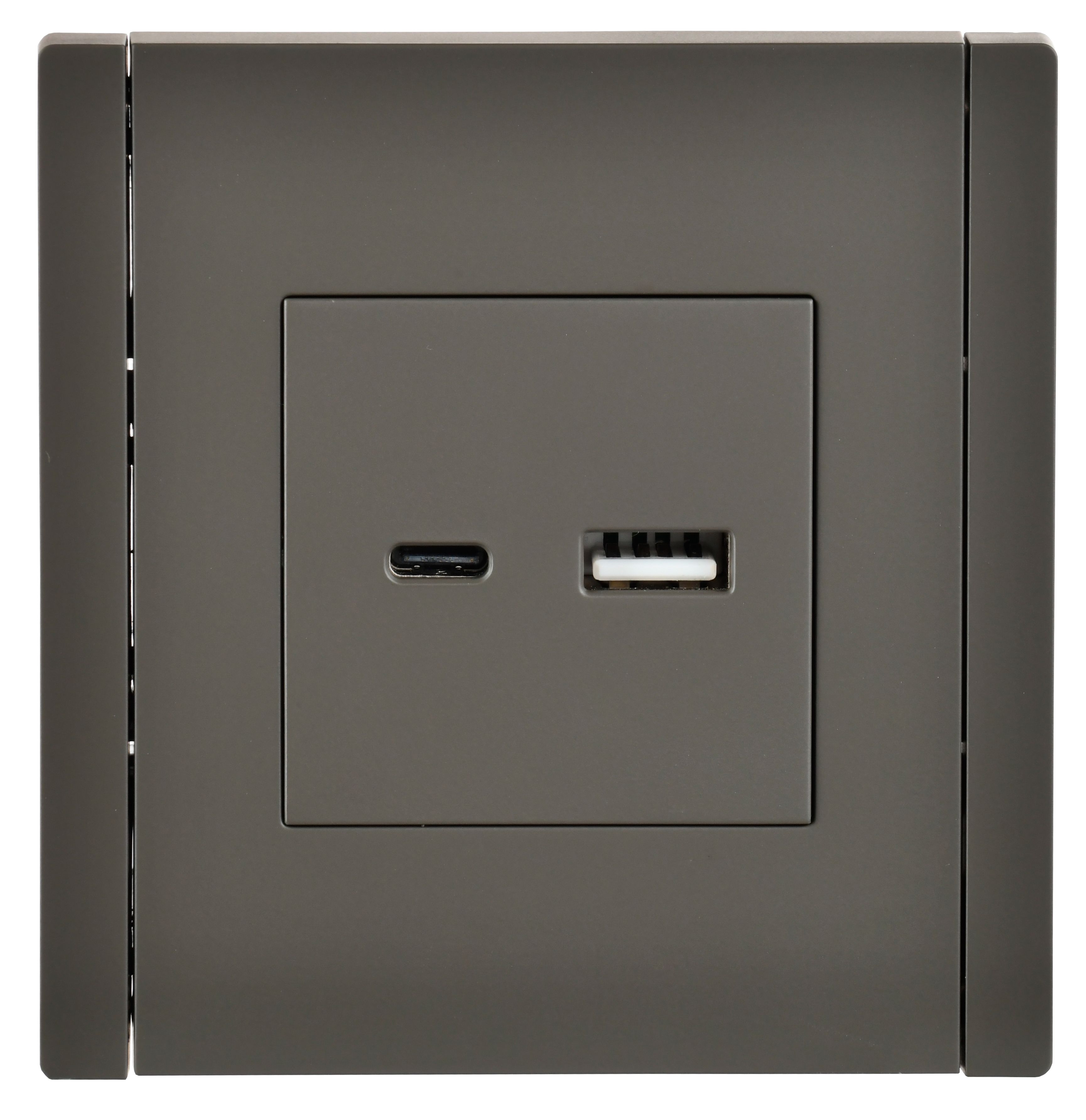 FORTE&PIANO Розетка USB A+C 3,1А FP350 серый IEK