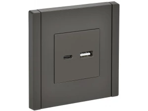 FORTE&PIANO Розетка USB A+C 3,1А FP350 серый IEK