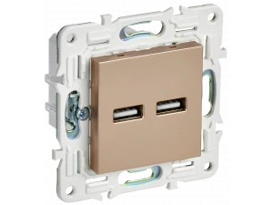 SKANDY Розетка USB A+A 3,1А SK-R15Sa песочный IEK