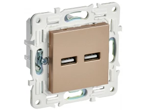 SKANDY Розетка USB A+A 3,1А SK-R15Sa песочный IEK