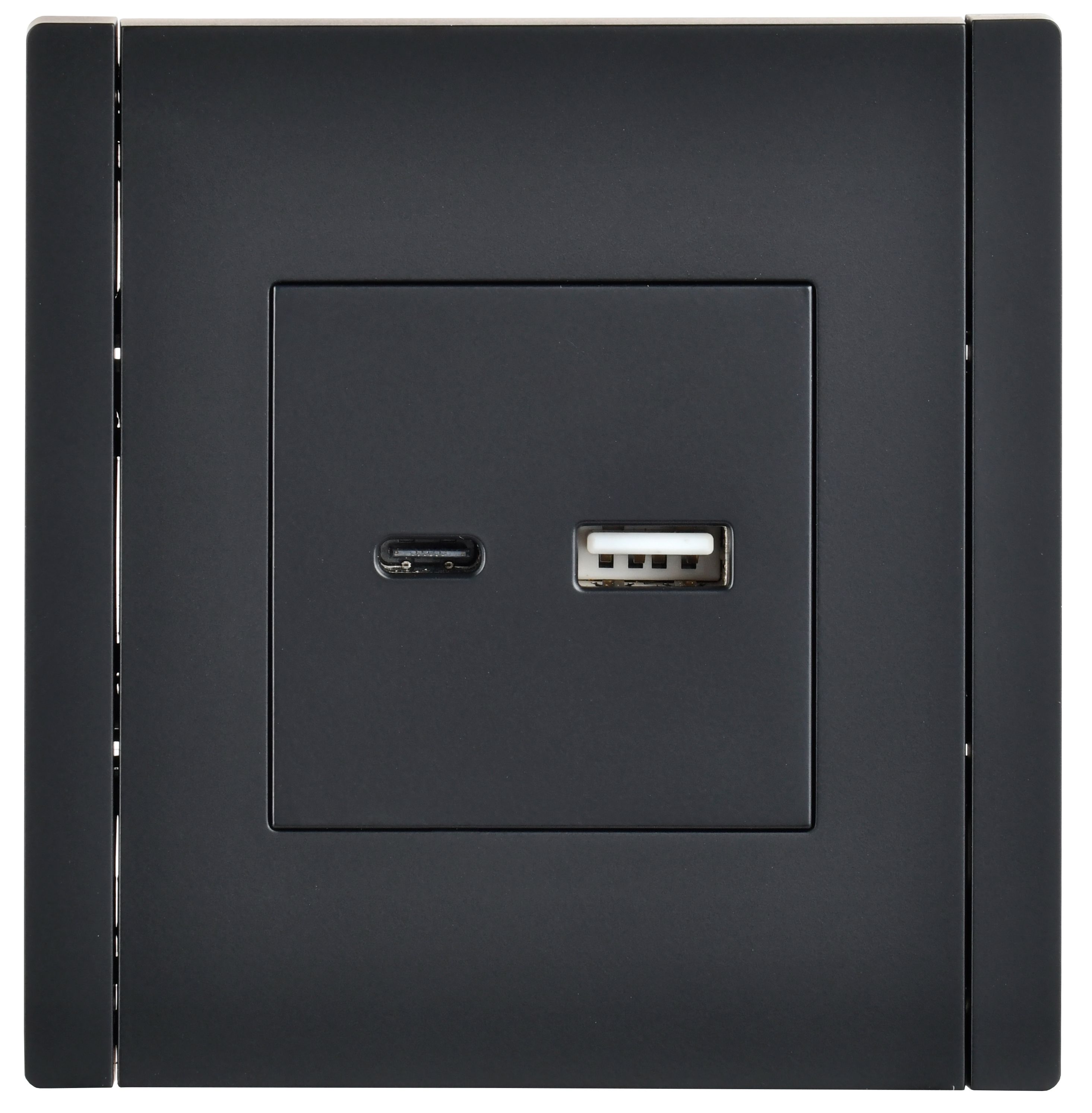 FORTE&PIANO Розетка USB A+C 18Вт FP151 черный ИЭК