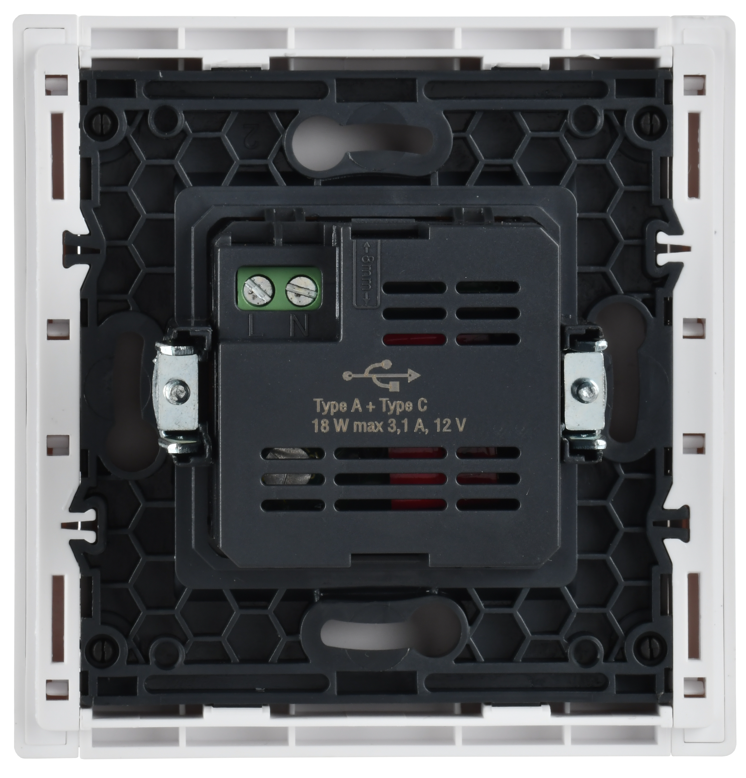FORTE&PIANO Розетка USB A+C 18Вт FP251 белый ИЭК