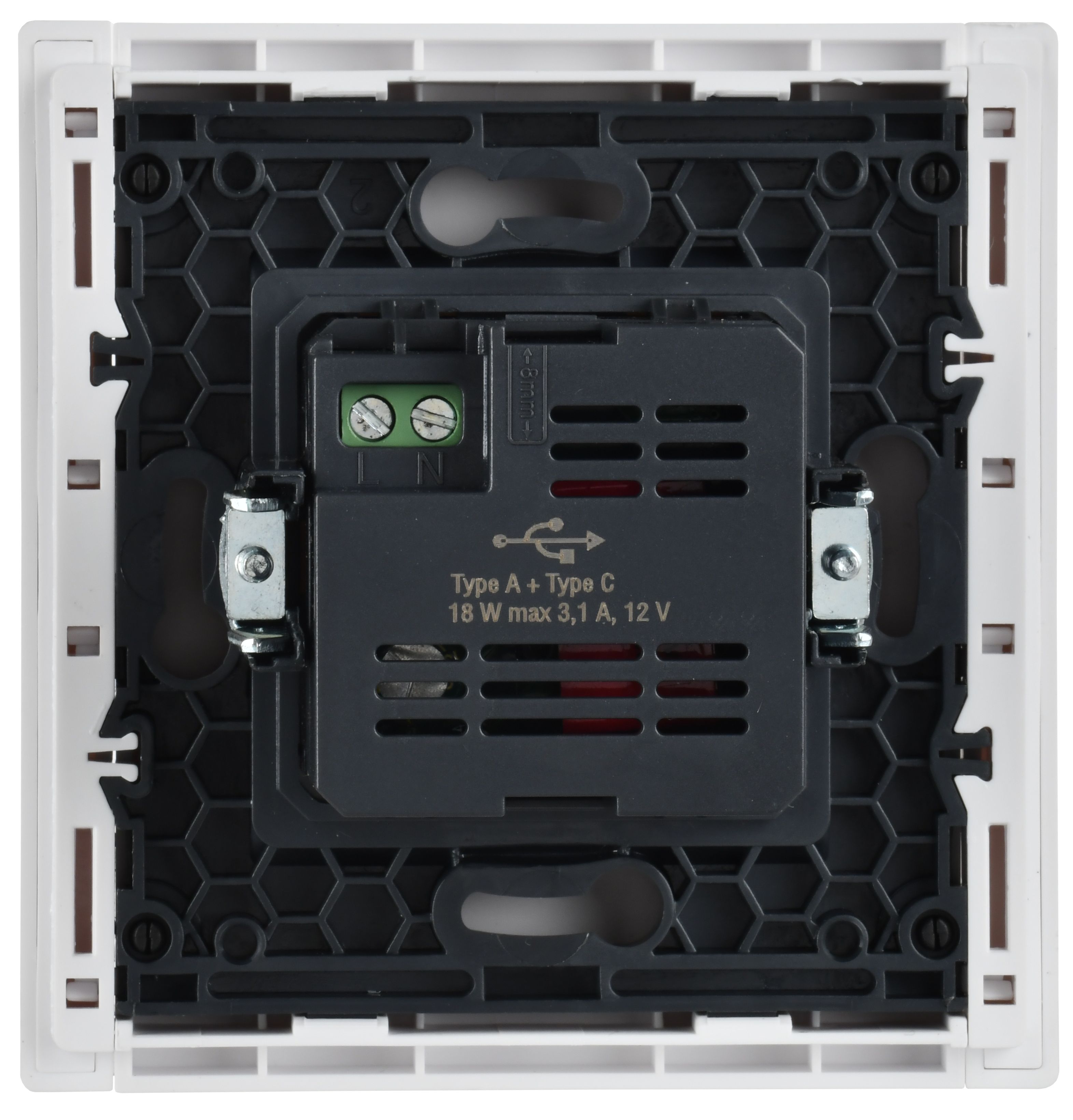 FORTE&PIANO Розетка USB A+C 18Вт FP251 белый ИЭК